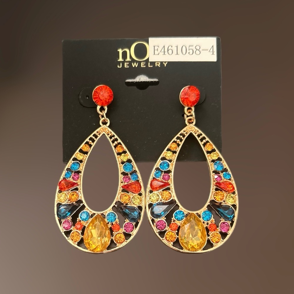 Noir Jewelry Statement Earrings NWT